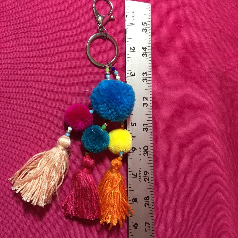 “3” Pom Pomes. Use for keychain , backpack or purse accessory. Colors vary! - Picture 2 of 4